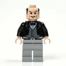 LEGO Batman Minifigure Alfred Pennyworth (bat014) 2006 Used Good Condition