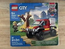 LEGO City 4X4 FIRE TRUCK RESCUE 97pc 60393 NEW Sealed NiB 1 Minifig Retired B080