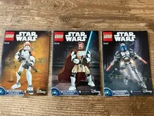 LEGO Star Wars Buildable Figures - Lot of 3 Instruction Manuals Obi-Wan Kenobi