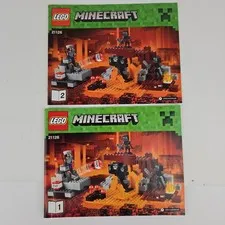 LEGO: Minecraft Instruction Booklets ONLY 1 &2 #21126 The Wither