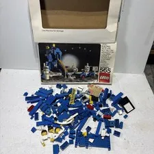 Vintage Lego 565 Moon Landing Incomplete Parts And Pieces With Box