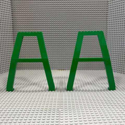 Lego Support Crane Stand Double (2635b) : Green : Pack of 2