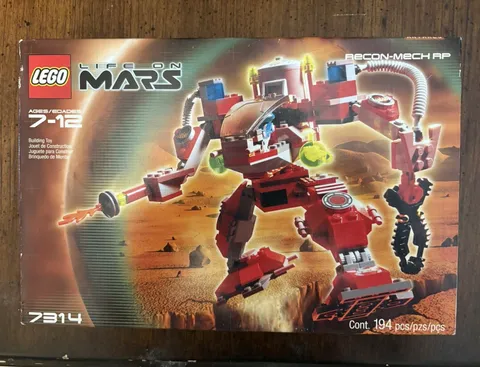 LEGO 7314 Recon Mech RP Life On Mars Space Set 194 pcs Complete w/ Box