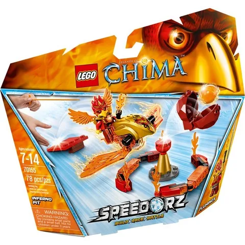 LEGO Legends of CHIMA Speedorz Set 70155 Fluminox Minifig & Inferno Pit Weapons