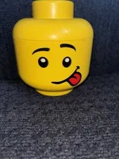 LEGO Small Storage Container Head, Boy Tongue Out - Original