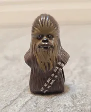 vtg Wookiee Lego Star Wars 15307 Minifig Head Dark Tan Fur Teeth Print chewbacca