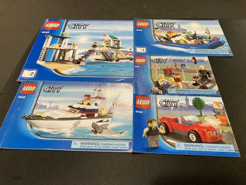 LEGO CITY: Marina (4644) 4642 8402 8401 Manuals Only No Bricks Lot 03