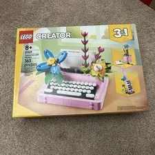 LEGO Creator 3 in 1 Typewriter with Flowers 31169 Building Toy 363 Pieces New 