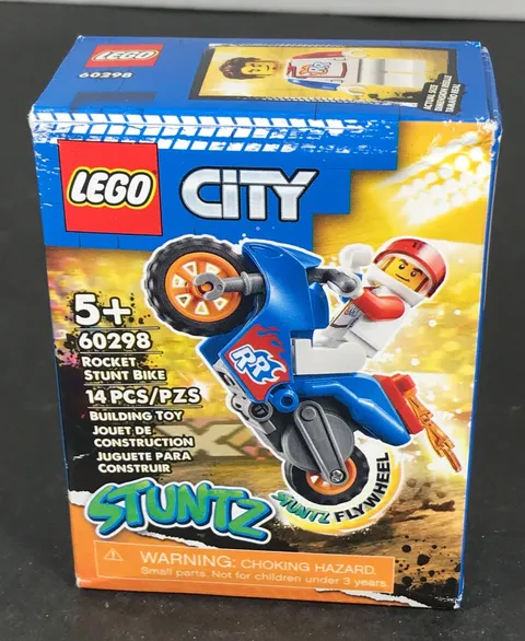 LEGO City ROCKET STUNT BIKE 60298 Motorcycle Flywheel SEALED *Box Damage* NEW