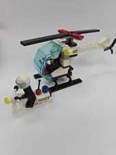 Lego System, 6664, Chopper COPS W/Helicopter Incomplete