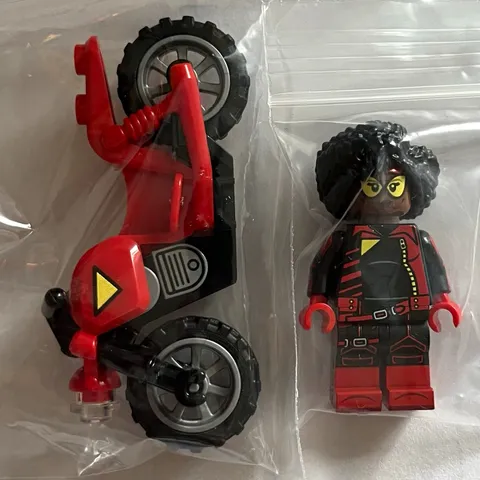 LEGO Spider Woman - Jessica Drew Minifig and Motorcycle FST Firestartoys custom