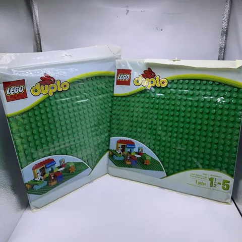 LEGO DUPLO Large Green Building Plate 2304 Baseplate 24x24 Studs New Lot Of 2