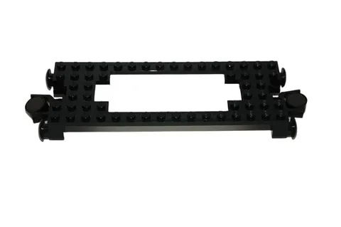 Lego® 12V 4.5V TRAIN Railway Waggon Carriage Base Plate 16x6 Magnet BLACK