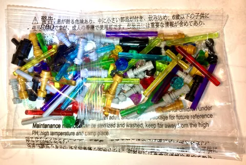 LEGO lightsabers, NIB Bag lot, Asst. colors & styles - KNOCKOFF Mfr.