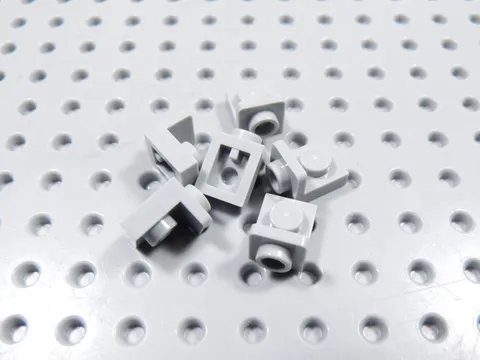 LEGO Lot of 6 Light Bluish Gray 1x1-1x1 Inverted Brackets BC