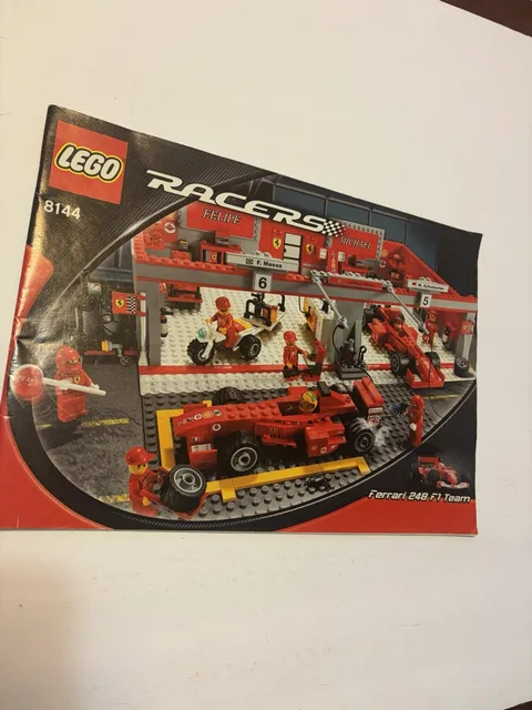 LEGO Racers 8144 Ferrari 248 F1 Team Raikkonen Edition Manual Only