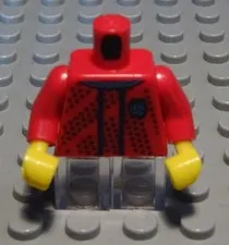 Lego Figure Accessories Top Torso Red With Decor