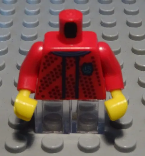 Lego Figure Accessories Top Torso Red With Decor