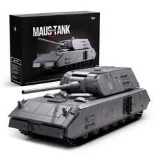 VIII Mouse Tank Model Building Toy Set, WW2 Military Tank Clamp Blocks Sa...