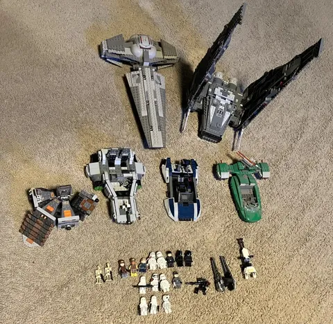 LEGO Star Wars assorted sets minifigs