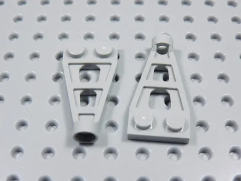 LEGO Lot of 2 Light Bluish Gray 1x2 w/ Long Stud Holder Part 4596 BO