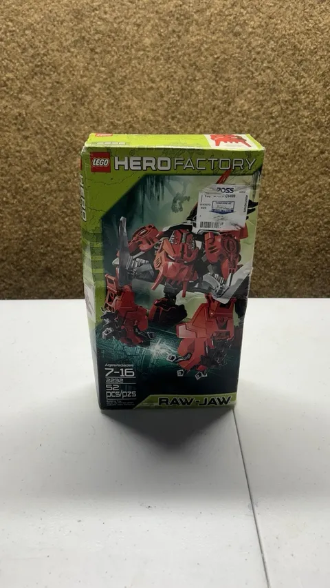 LEGO Hero Factory Raw-Jaw (2232) Factory Sealed-Retired 2011 Slight Box Damage**