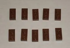 LEGO NEW 1x2 Reddish Brown Plate (10x) 4211150 Brick 3023