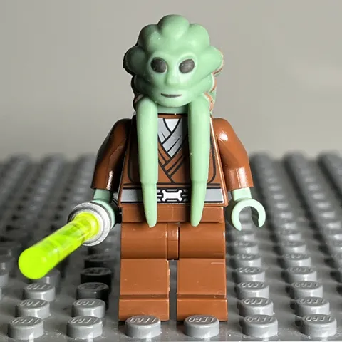 LEGO Star Wars Kit Fisto Minifigure Jedi Knight Master sw0163 - 3D
