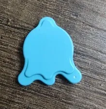 LEGO 80677 Azure Tile Round 2 x 2 Splat with Side Extensions (x1) 