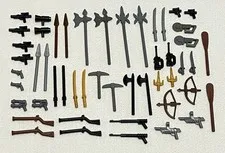 Lego Weapions Guns Swords Bows Lot Of 50