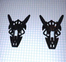 2 Bionicle Lego 53568 in Black Large Foot Piraka Genuine Lego Parts Vintage Feet