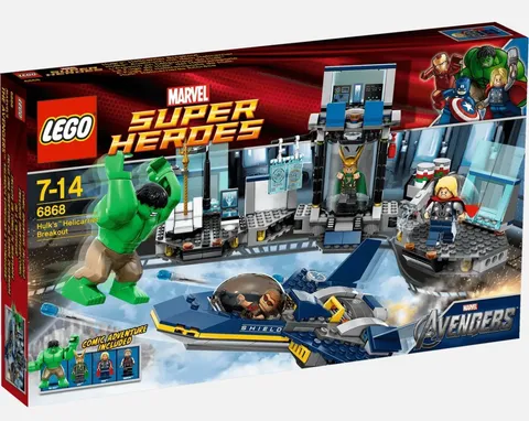 Retired LEGO Super Heroes Hulk's Helicarrier Breakout Brand New/Seals(6868)