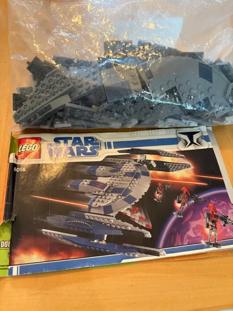 LEGO Star Wars: Hyena Droid Bomber (8016) 92% complete with manual