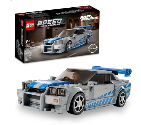 LEGO 76917 2 Fast 2 Furious Nissan Skyline GT-R (R34) Race Car Toy Model New ...