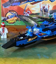 LEGO NINJAGO: Jay's Storm Fighter (9442)  w/ Original Mini-figs & Instructions