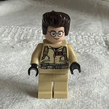 LEGO Ghostbusters Ray Minifigure Plastic Figure Tan Jumpsuit Glasses