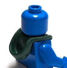 Lego - Minifigure Utensil - Dark Green Hood, Folded Down