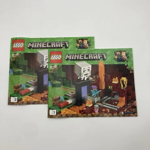 LEGO 21143 Minecraft Nether Dark Portal Adventure Model With Possible Missing Pa