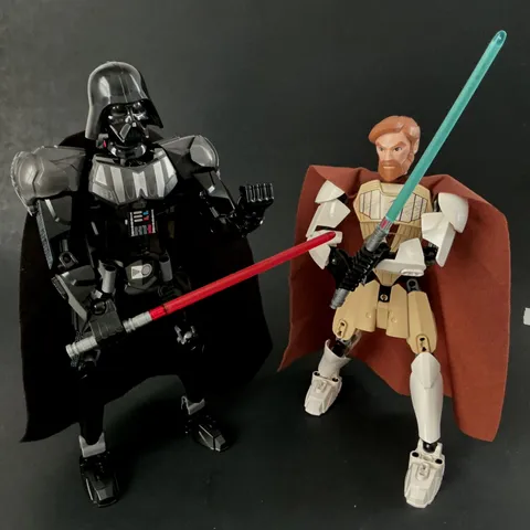 Lego Star Wars: Darth Vader + Obi-Wan Kenobi. 75111, 75109.  Lg. Figure Complete