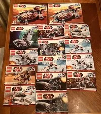 LEGO Star Wars Instruction Manual Lot Clone Wars 7673 8036 8086