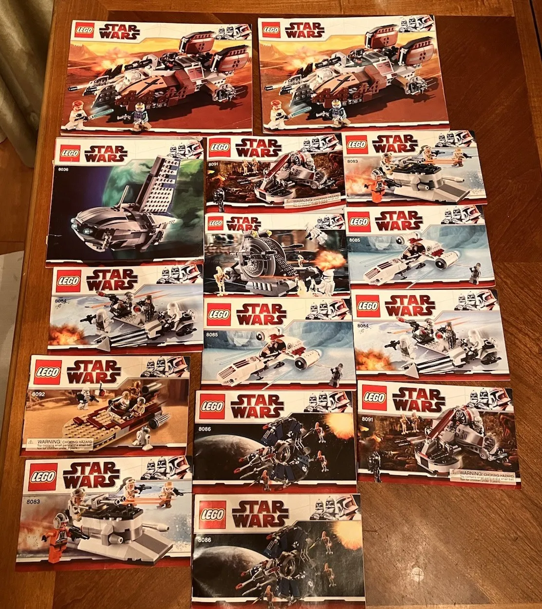 LEGO Star Wars Instruction Manual Lot Clone Wars 7673 8036 8086