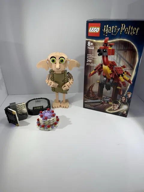 LEGO Harry Potter Dobby 76421 & Fawkes 76448 Lot Built Complete w/ Box