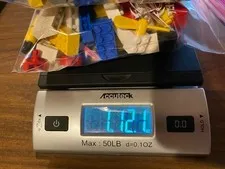 Vintage LEGO Bulk Lot 1 lb 12 oz – 1990s Bricks, Flags, Minifigure & Rare Parts
