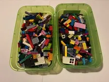 4 lb LOT of Loose Legos Mixed Multi Color Shapes Sizes Piece