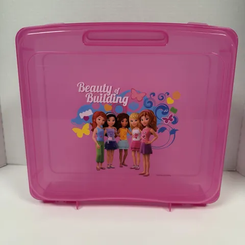 LEGO Storage Case LEGO FRIENDS Beauty of Building Large Pink Clean Lightly Used