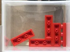 LEGO Parts - Red Plate 1 x 3 - No 3623 - QTY 5