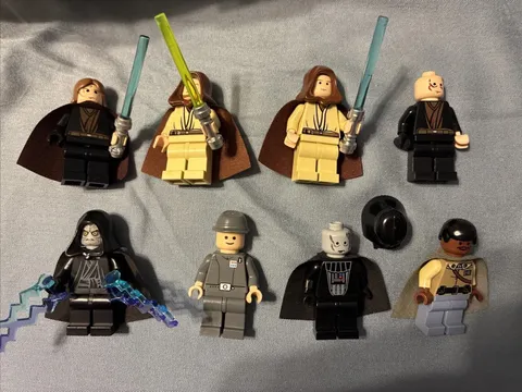 HTF Rare LEGO Star Wars Minifigures Lando Anakin Obi-Wan Darth Vader ++ Lot A