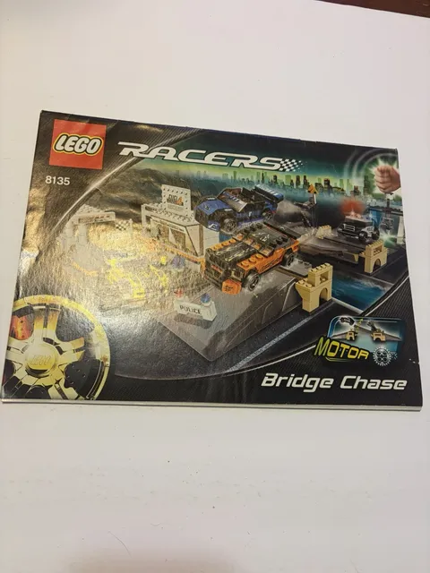 lego 8135 racers bridge chase instruction book only / me3629 r4 t81