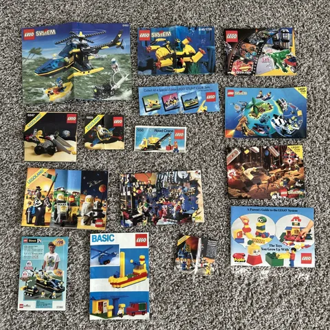 Lego Vintage System Etc  Instruction Manuals 6462 6847 6825 And Pamphlets +++