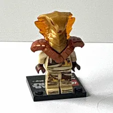 LEGO Star Wars Minifigure w/ Trans-Orange Headpiece & Display Stand